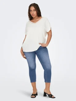 CARWILLY Średnia talia Krój capri skinny Jeans