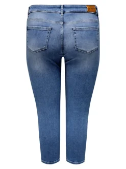 CARWILLY Średnia talia Krój capri skinny Jeans