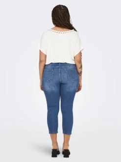 CARWILLY Średnia talia Krój capri skinny Jeans