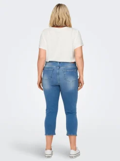CARWILLY Średnia talia Krój capri skinny Jeans