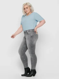 CARWILLY Regularna talia Krój skinny Do kostek Jeans