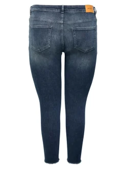 CARWILLY Wysoka talia Krój skinny Do kostek Jeans