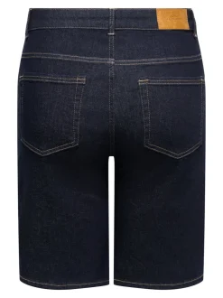 CARWILLY Wysoka talia Krój wide leg Jeansowe szorty