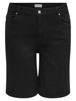 CARWILLY Wysoka talia Krój wide leg Jeansowe szorty