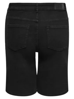 CARWILLY Wysoka talia Krój wide leg Jeansowe szorty