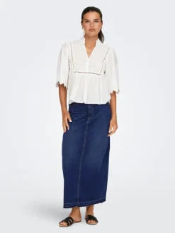 JDYBELLA Jeans Spódnica jeansowa Długa spódnica