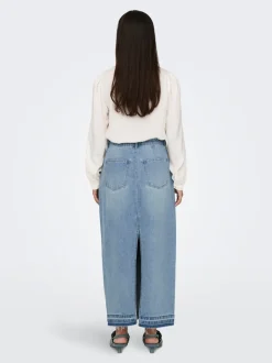 JDYBELLA Jeans Spódnica jeansowa Długa spódnica