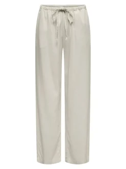 JDYCAYA Krój wide leg Len Spodnie