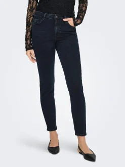 JDYFINA Średnia talia Krój skinny Do kostek Jeans
