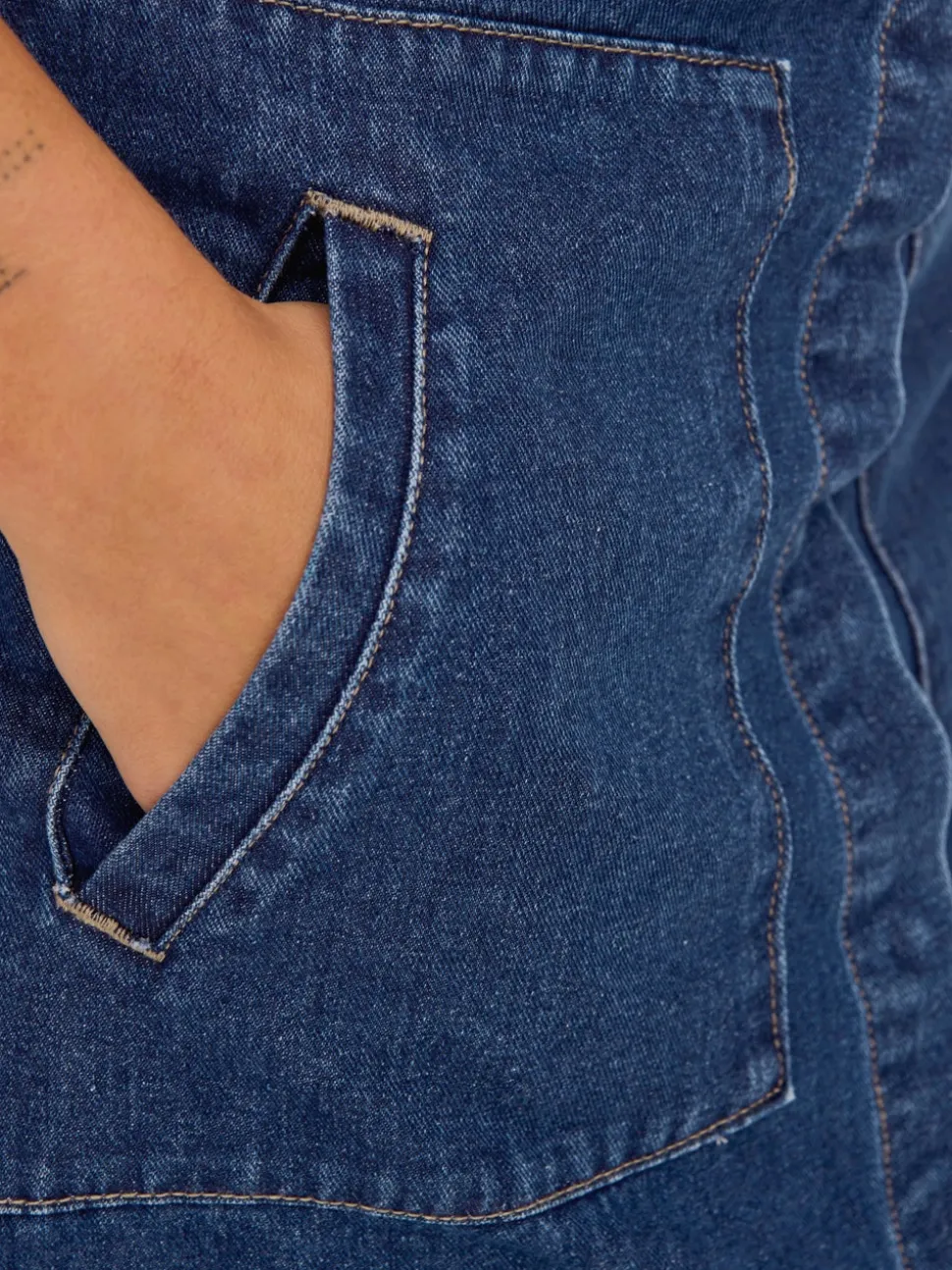JDYOLIVIA Jeans Spódnica jeansowa Długa spódnica
