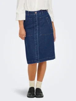 JDYOLIVIA Jeans Spódnica jeansowa Długa spódnica