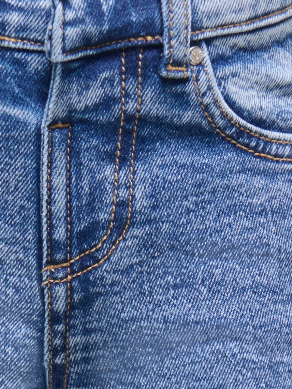 KMGJUICY Średnia talia Krój wide leg Jeans