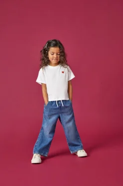 KMGPIERCE Szeroki krój - przycięty Jeans