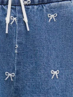 KMGPIERCE Szeroki krój - przycięty Do kostek Jeans