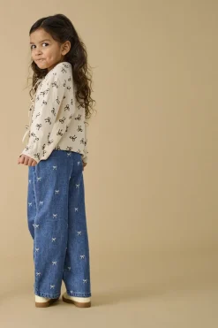 KMGPIERCE Szeroki krój - przycięty Do kostek Jeans