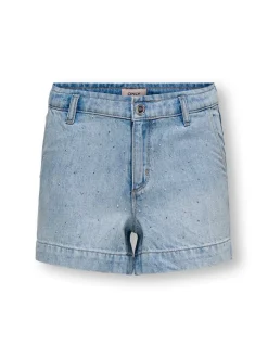 KOGCOMET Średnia talia Krój wide leg Jeansowe szorty