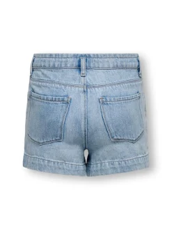 KOGCOMET Średnia talia Krój wide leg Jeansowe szorty