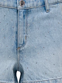 KOGCOMET Średnia talia Krój wide leg Jeansowe szorty