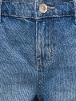 KOGCOMET Średnia talia Krój wide leg Jeansowe szorty