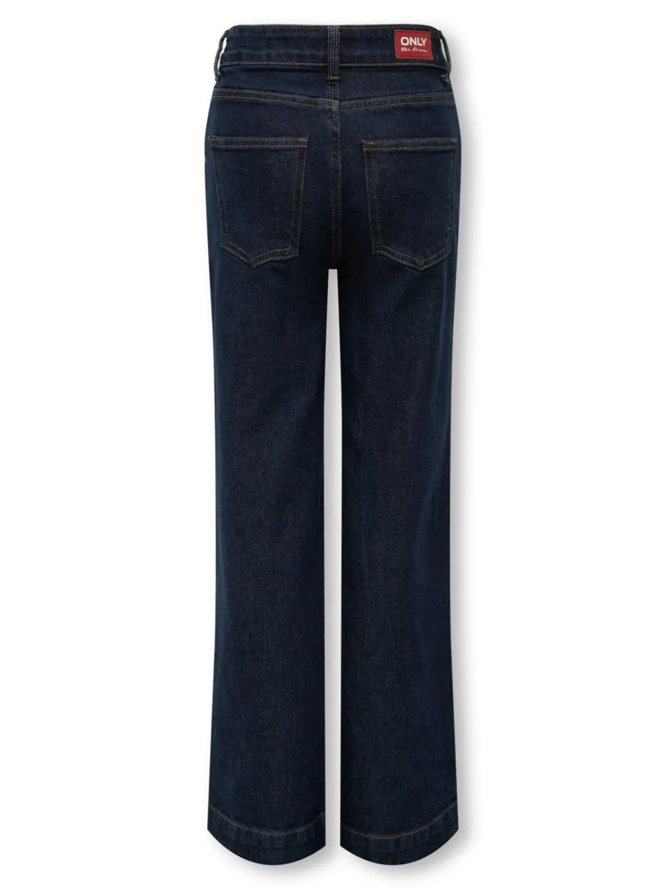 KOGHOPE Wysoka talia Krój wide leg Do kostek Jeans