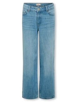 KOGLOPEZ Niska talia Krój wide leg Do kostek Jeans