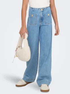 KOGMADELINE Wysoka talia Krój wide leg Jeans