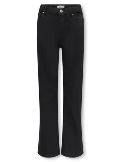 KOGMADISON Średnia talia Krój wide leg Jeans