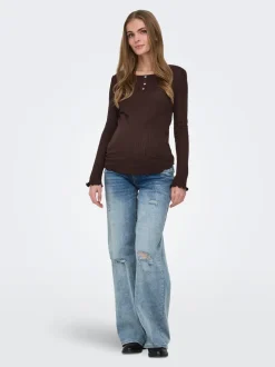 OLMBLUSH Krój wide leg Jeans