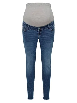 OLMBLUSH Średnia talia Krój skinny Do kostek Jeans