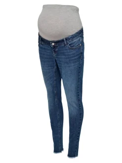 OLMBLUSH Średnia talia Krój skinny Do kostek Jeans