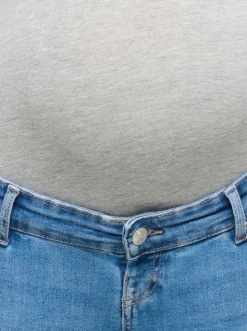 OLMBLUSH Średnia talia Krój skinny Do kostek Jeans