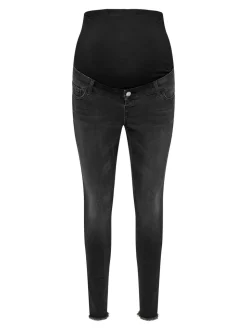 OLMBLUSH Średnia talia Krój skinny Do kostek Jeans