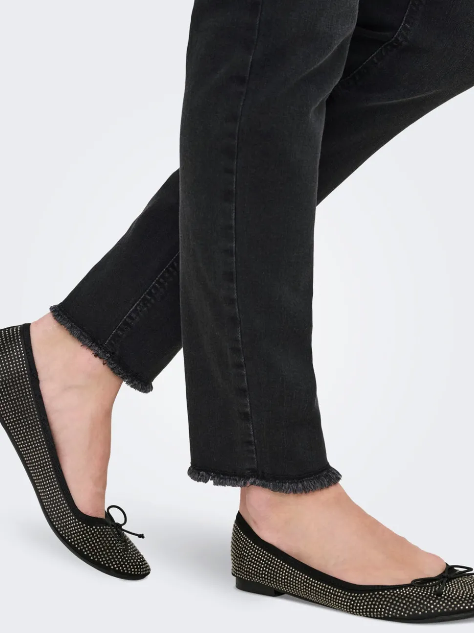 OLMBLUSH Średnia talia Krój skinny Do kostek Jeans