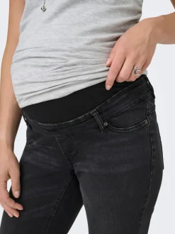 OLMBLUSH Średnia talia Krój skinny Do kostek Jeans