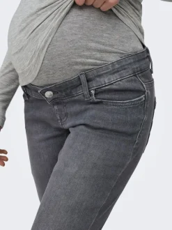 OLMBLUSH Średnia talia Krój skinny Do kostek Jeans