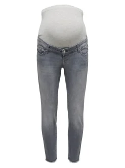 OLMBLUSH Średnia talia Krój skinny Do kostek Jeans