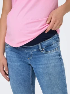 OLMBLUSH Średnia talia Krój flared Jeans