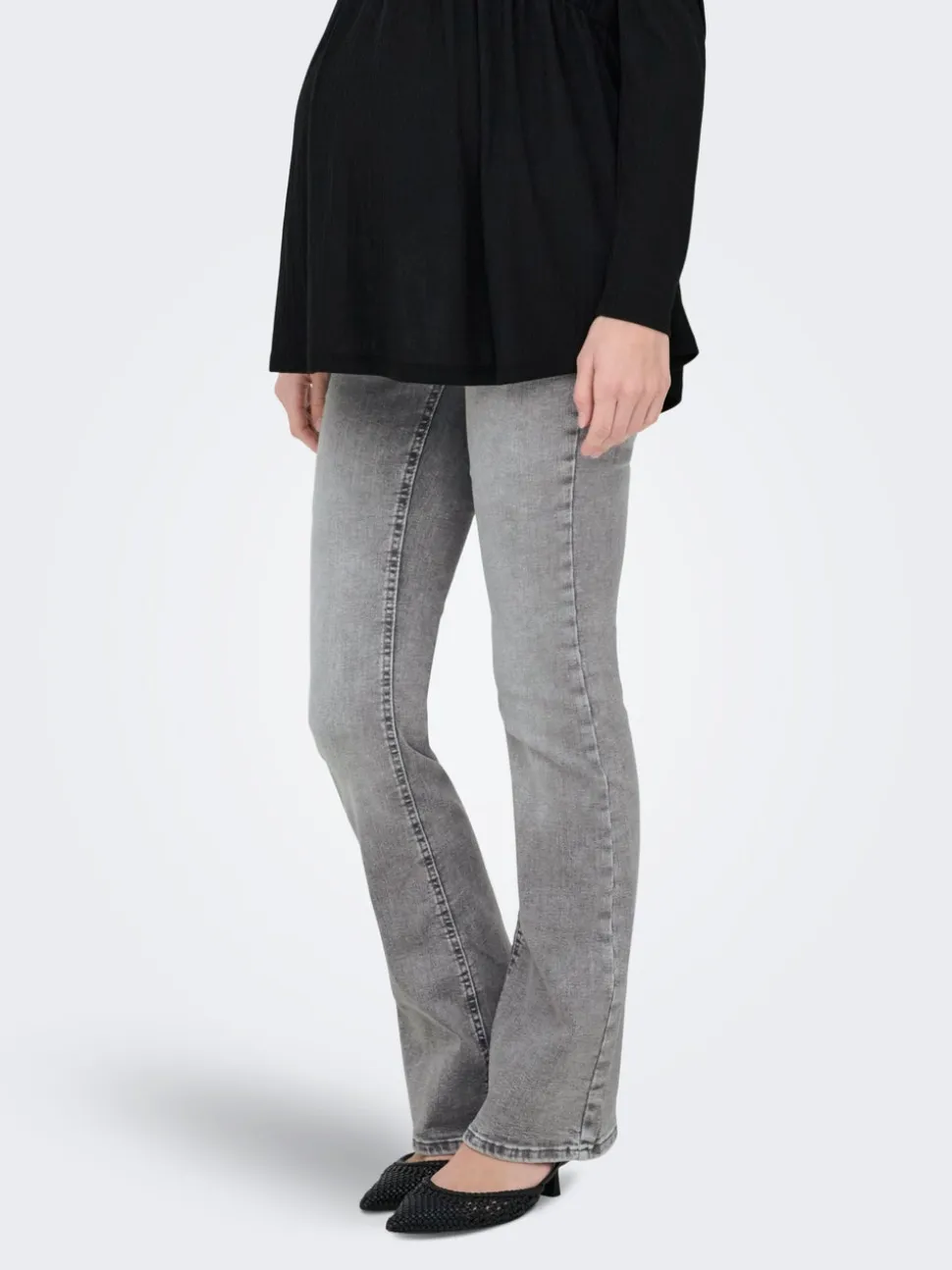 OLMBLUSH Średnia talia Krój flared Jeans
