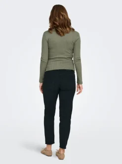 OLMCATWALK Wysoka talia Krój slim tapered Do kostek Jeans
