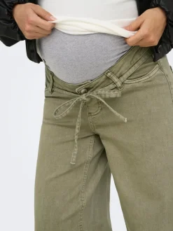 OLMGIANNA Średnia talia Krój prosty Jeans