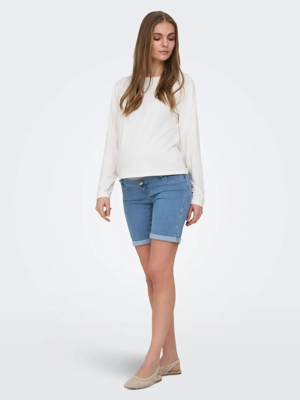 OLMRAIN Krój bodycon Jeansowe szorty