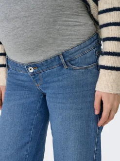 OLMSNOW Wysoka talia Krój wide leg Jeans