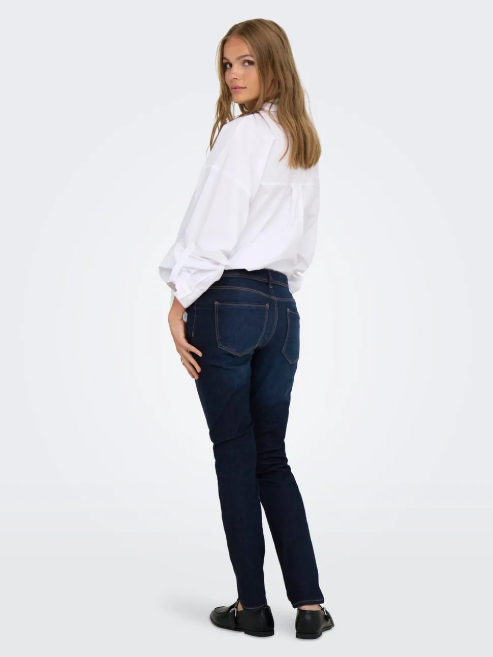 OLMWAUW Średnia talia Krój skinny Jeans