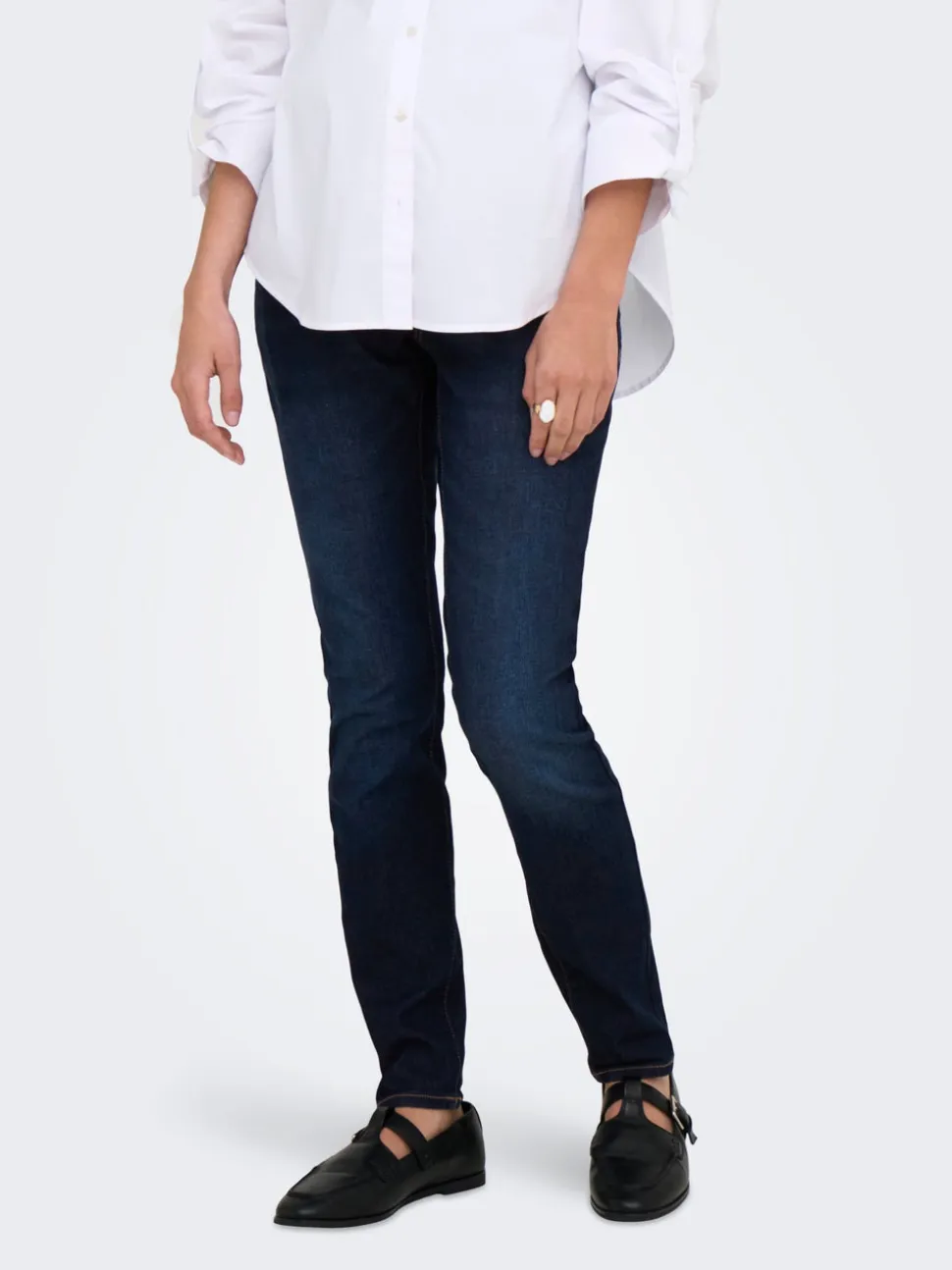 OLMWAUW Średnia talia Krój skinny Jeans