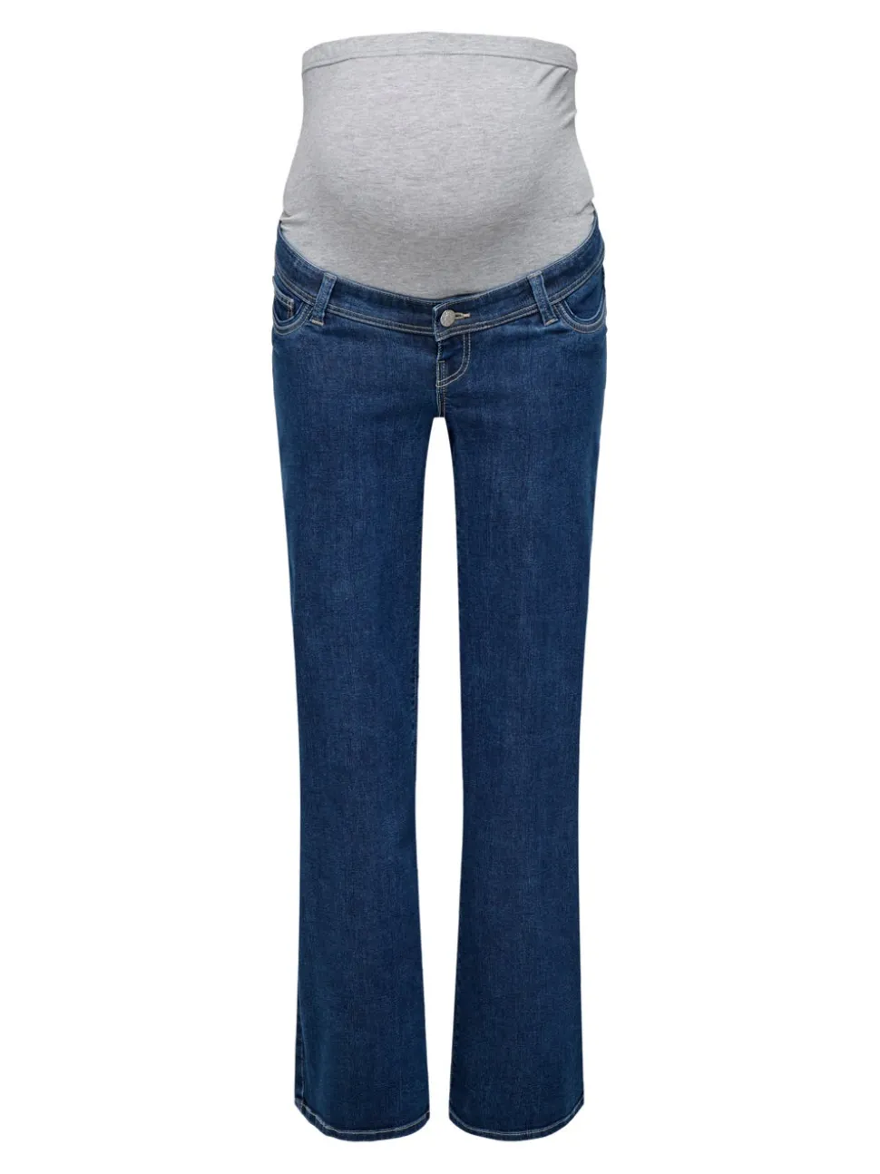 OLMWAUW Średnia talia Krój wide leg Jeans