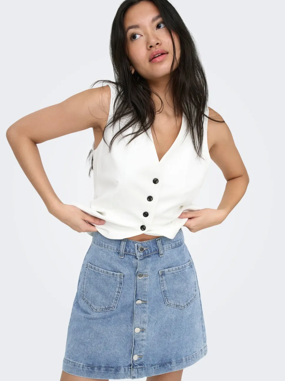 ONLAMAZING Jeans Spódnica jeansowa Krótka spódnica