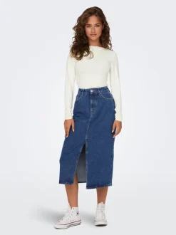 ONLBIANCA Jeans Spódnica jeansowa Spódnica midi