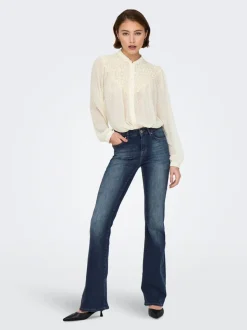 ONLBLUSH Średnia talia Krój flared Jeans