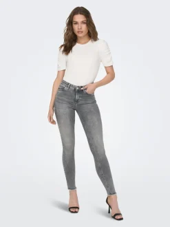 ONLBLUSH Średnia talia Krój skinny Do kostek Jeans