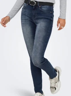 ONLBLUSH Średnia talia Krój skinny Do kostek Jeans